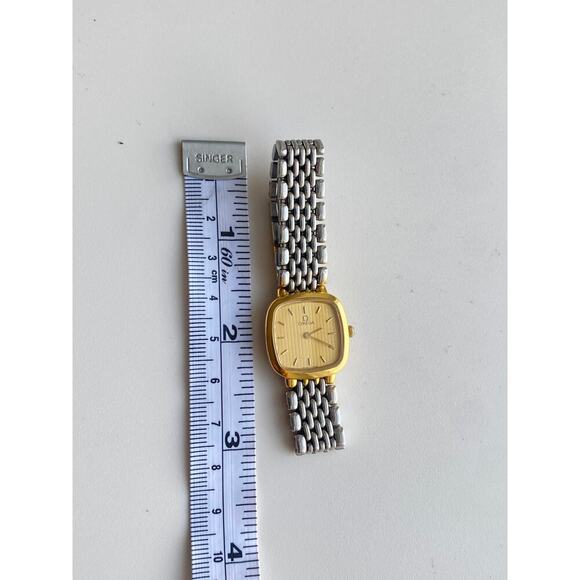 Omega Two-Tone Women's Square Face Watch - Picture 12 of 16